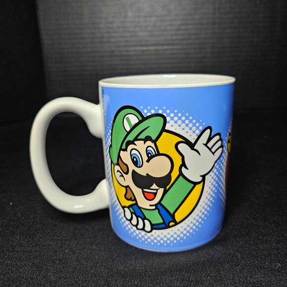 Super Mario Mug Featuring Mario Peach and Luigi Frankford Candy LLC. 2022 - Picture 1 of 7